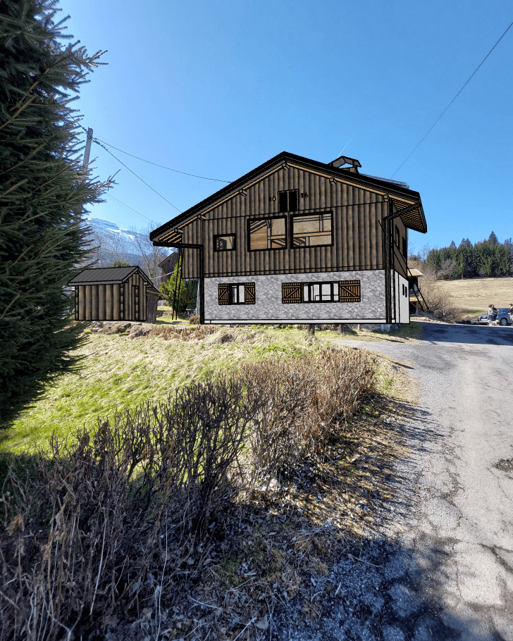 Modélisation 3D - Maison Traditionnelle