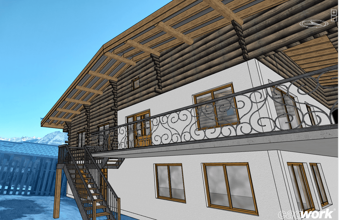 Rendu 3D - Détail de Façade