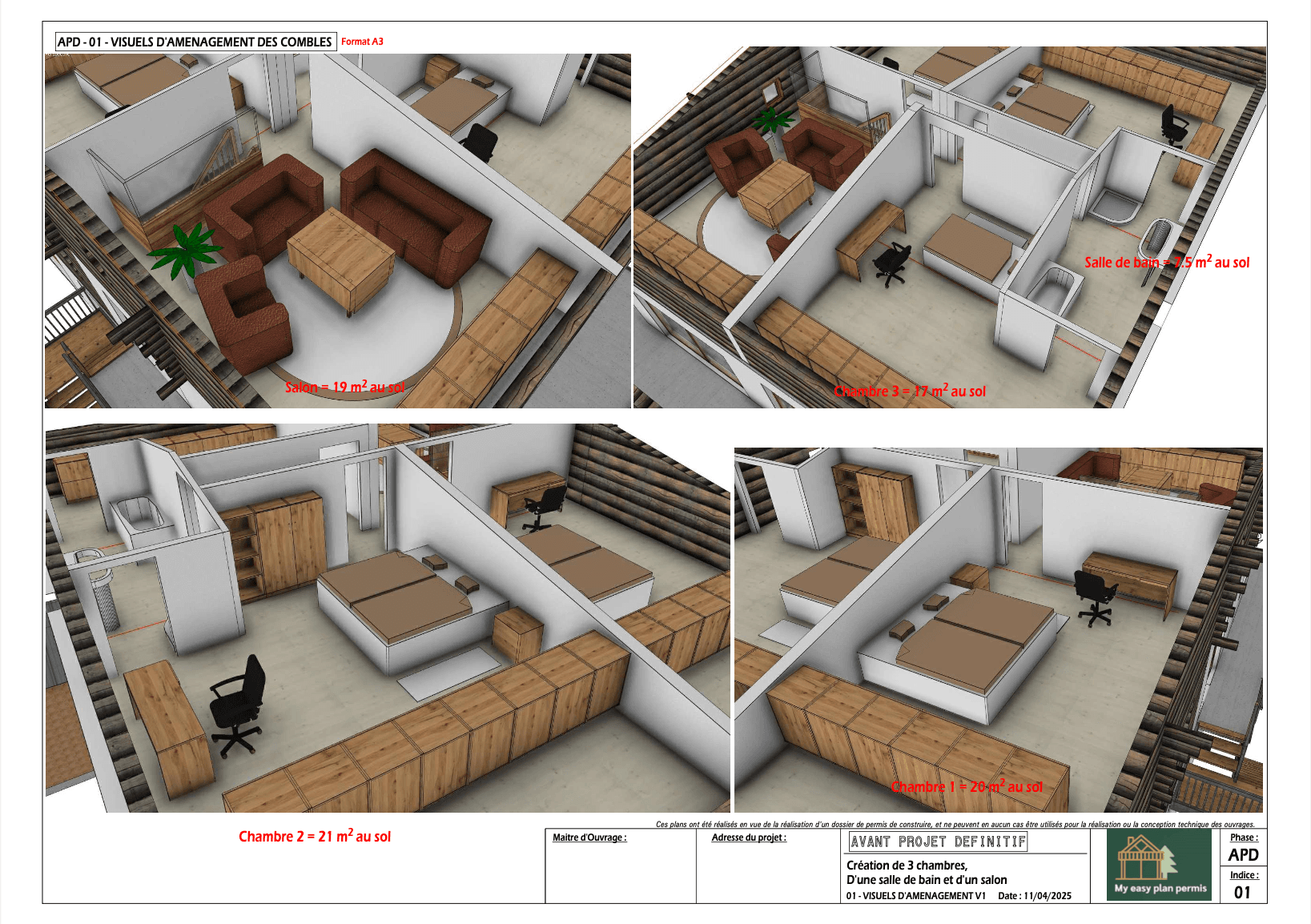 Plan d'Aménagement des Combles